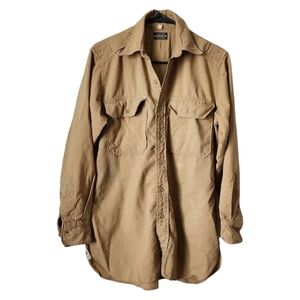 ARMY OFFICERS SHIRT WWII Era Wool button‎ up shirt size 15/33